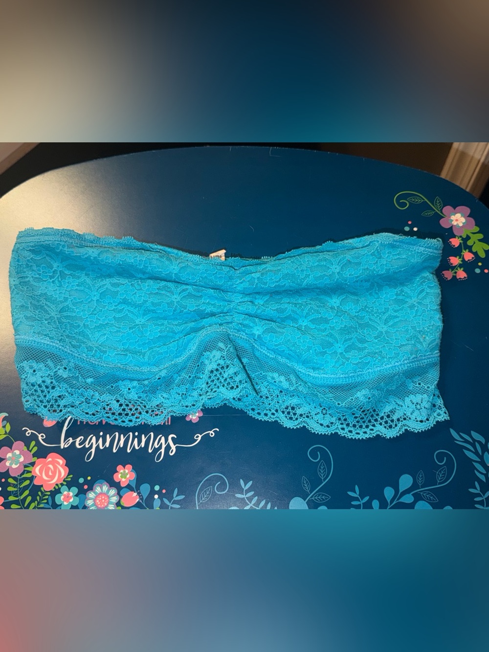 Aerie Lace Bandeau Bralette in Bright, Electric Blue